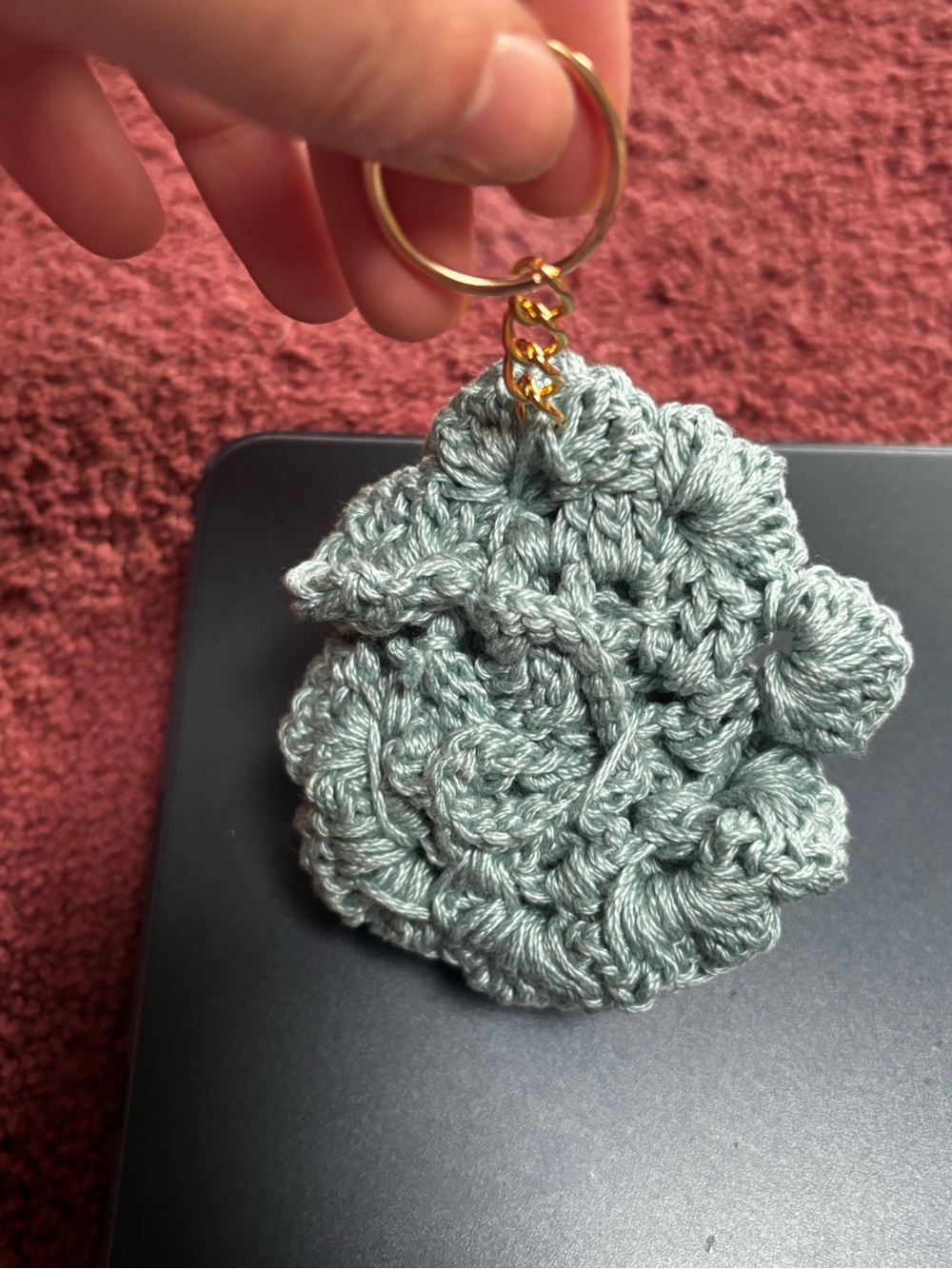 Pick One! Handmade Crochet Flower Keychains | Floral Bag Charm Accessories - Picture 6 of 8